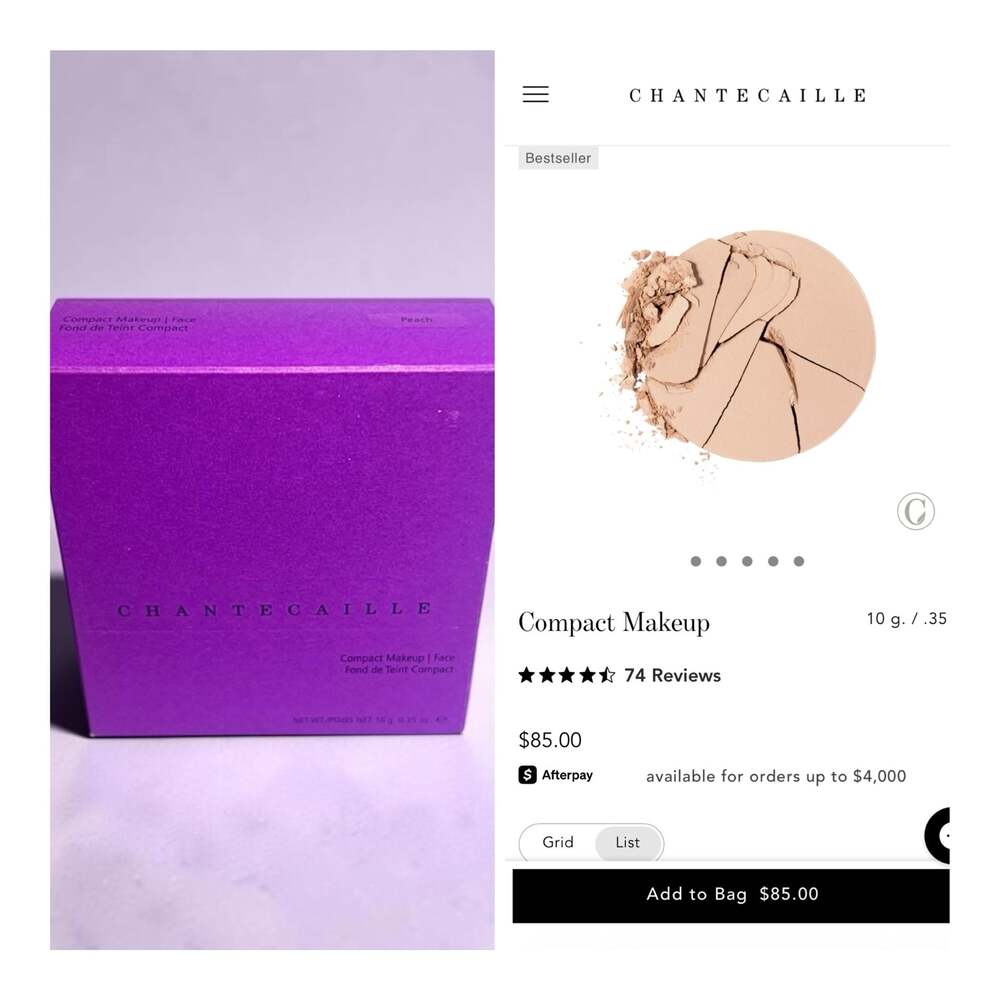 Chantecaille Compact Makeup Powder Foundation in Peach